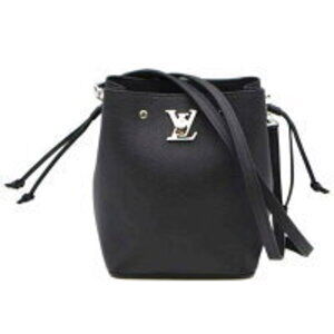 Louis Vuitton Lock Me Bucket Bag Taurillon Leather Noir Black